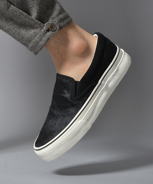 AMERICAN RAG CIE（アメリカンラグシー）の「AMERICAN RAG CIE ハラコスリッポン（スニーカー・メンズ・ブラック/ネイビー/ホワイト・10/9/8/7）」の12枚目の写真