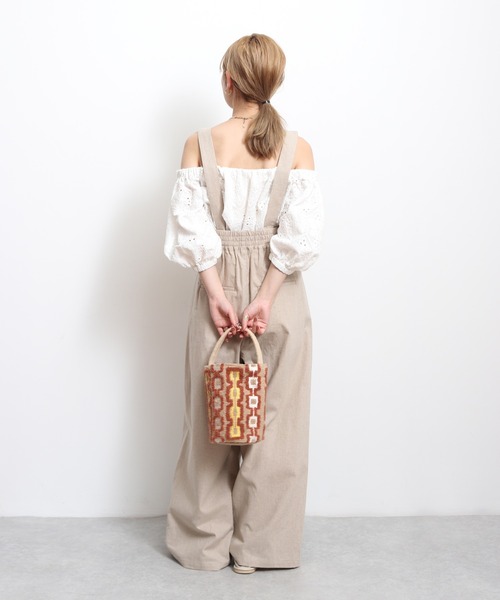 Ungrid（アングリッド）の「ハイウエストサロペット（サロペット/オーバーオール・レディース・ブラック/ナチュラル/イエロー・マルチサイズ）」の7枚目の写真