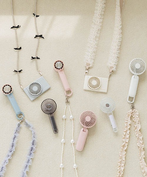 Me%（ミィパーセント）の「ヒンヤリハンディーファン　110075（アウトドアグッズ・レディース・ブルー系その他/ピンク/アイボリー・FREE）」の14枚目の写真