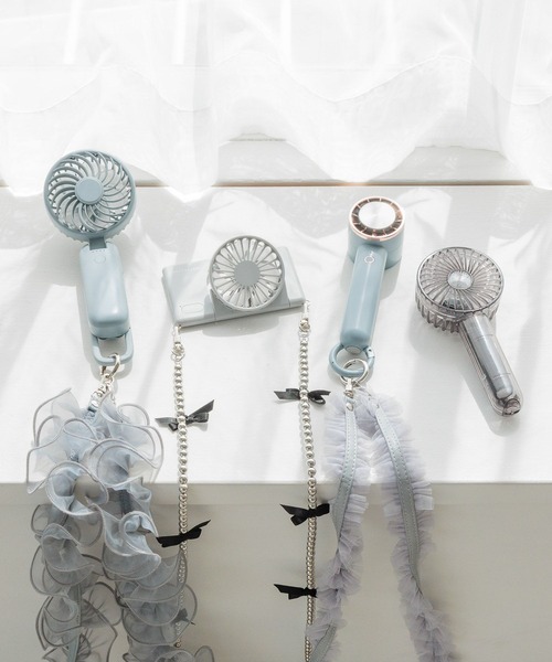 Me%（ミィパーセント）の「ヒンヤリハンディーファン　110075（アウトドアグッズ・レディース・ブルー系その他/ピンク/アイボリー・FREE）」の16枚目の写真