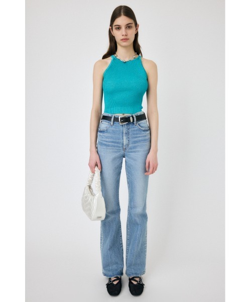 MOUSSY（マウジー）の「GLITTER ニットキャミソール（キャミソール・レディース・ライトグリーン/ライトグレー/ターコイズブルー/ブラック・FREE）」の14枚目の写真