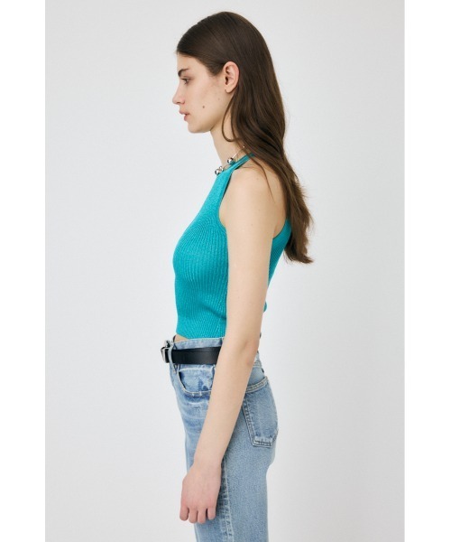 MOUSSY（マウジー）の「GLITTER ニットキャミソール（キャミソール・レディース・ライトグリーン/ライトグレー/ターコイズブルー/ブラック・FREE）」の11枚目の写真