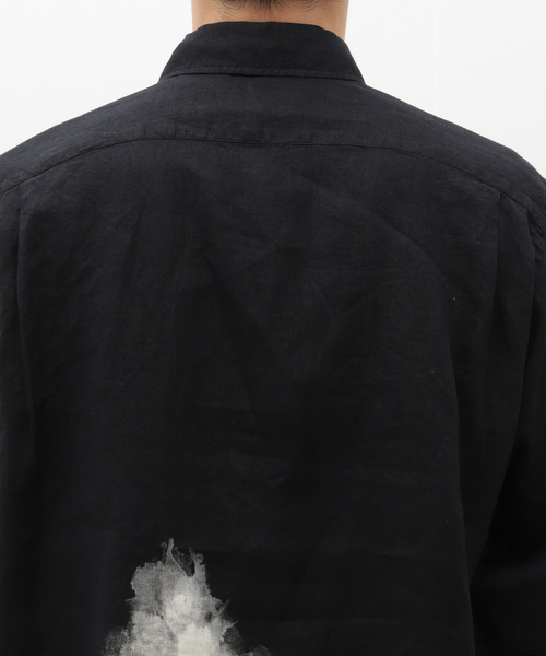 セール】MARKAWARE (マーカウェア) W COLLAR SHIRT LONG CLOUDY BL