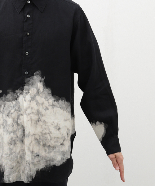 MARKAWAREヘンプ プルオーバーシャツ サイズ2 Cloudy MARKAWARE (マーカウェア) 24SS/春夏 今季大人気の”CLOUDY BLEACHING