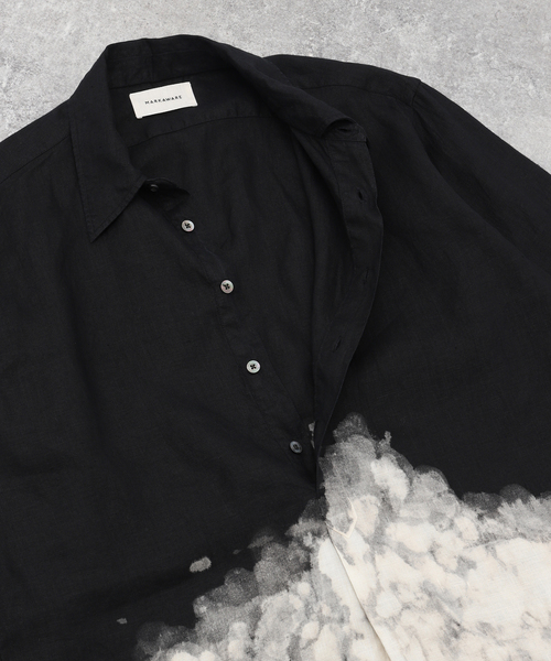 markaware（マーカウェア）の「MARKAWARE (マーカウェア) W COLLAR SHIRT LONG CLOUDY BL A24A-16SH12C（シャツ/ブラウス・メンズ・ブラック・2/3）」の6枚目の写真