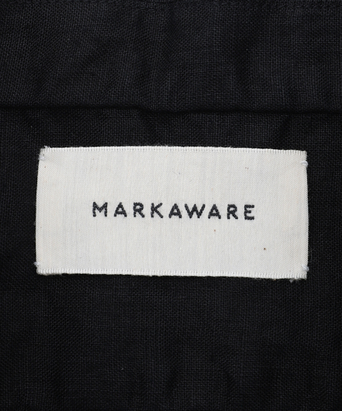 markaware（マーカウェア）の「MARKAWARE (マーカウェア) W COLLAR SHIRT LONG CLOUDY BL A24A-16SH12C（シャツ/ブラウス・メンズ・ブラック・2/3）」の2枚目の写真