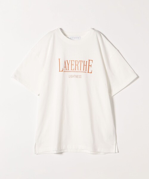 quaranciel(カランシエル)の「quaranciel:〈洗濯機可能〉クルーネック コットン ロゴ プリント TEE(Tシャツ/カットソー・レディース・ホワイト系1/ホワイト系3/ブラック/ホワイト系2・ONE SIZE)」の11枚目の写真