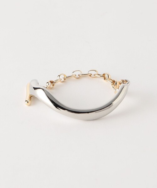BEAUTY&YOUTH UNITED ARROWS（ビューティーアンドユースユナイテッドアローズ）の「カーブ コンビ ブレスレット（ブレスレット・レディース・その他1・FREE）」の4枚目の写真