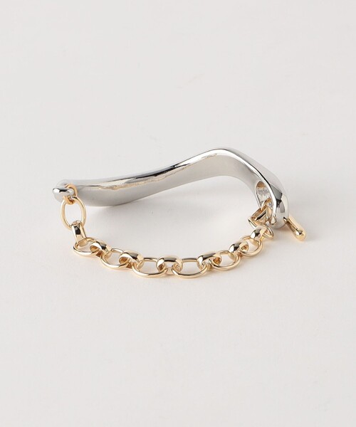 BEAUTY&YOUTH UNITED ARROWS（ビューティーアンドユースユナイテッドアローズ）の「カーブ コンビ ブレスレット（ブレスレット・レディース・その他1・FREE）」の3枚目の写真