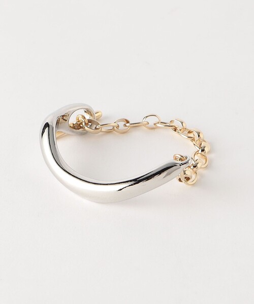 BEAUTY&YOUTH UNITED ARROWS（ビューティーアンドユースユナイテッドアローズ）の「カーブ コンビ ブレスレット（ブレスレット・レディース・その他1・FREE）」の2枚目の写真