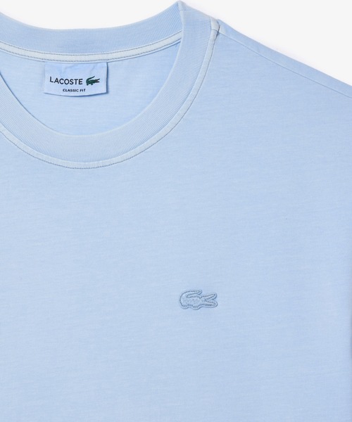 LACOSTE(ラコステ)の「ヴィンテージ加工 ナチュラルダイ ワントーン半袖Tシャツ(Tシャツ/カットソー・メンズ・ライトブルー/ダークブルー/イエロー/ピンク・L/M/XS/S/XL)」の14枚目の写真