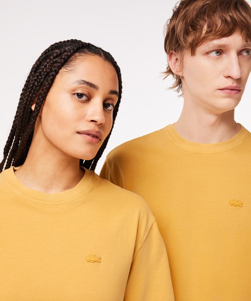 LACOSTE(ラコステ)の「ヴィンテージ加工 ナチュラルダイ ワントーン半袖Tシャツ(Tシャツ/カットソー・メンズ・ライトブルー/ダークブルー/イエロー/ピンク・L/M/XS/S/XL)」の22枚目の写真