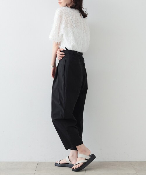 GALLEST（ギャレスト）の「◆シャギージャカードトップス（Tシャツ/カットソー・レディース・ブラック/ホワイト・38）」の9枚目の写真