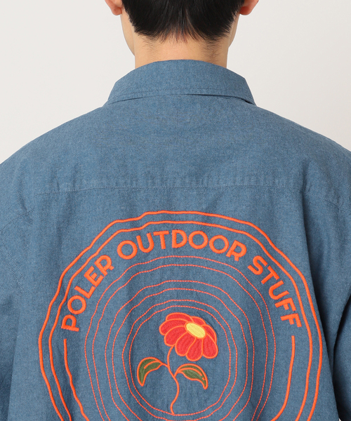 POLeR(ポーラー)の「POLeR / ポーラー 別注 EMB WORK SH(シャツ/ブラウス・メンズ・ネイビー/ブルー系その他・MEDIUM/LARGE)」の19枚目の写真