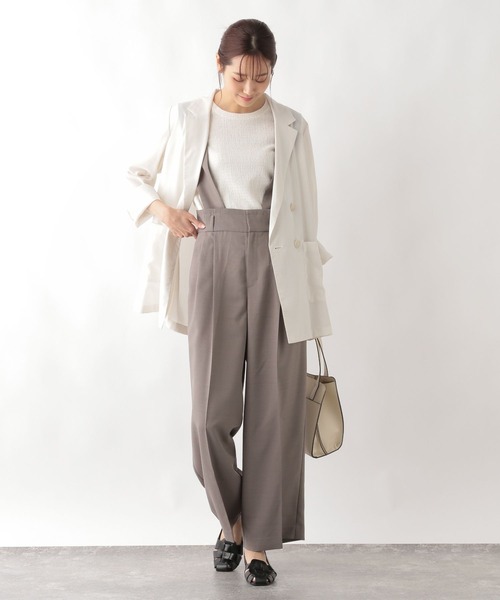 GLOBAL WORK（グローバルワーク）の「MATINEE LINE/シアージャケット/123948（テーラードジャケット・レディース・グレー/ブラック/アイボリー・LARGE/MEDIUM）」の14枚目の写真