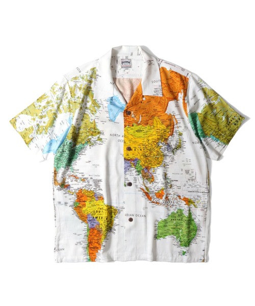 HOUSTON（ヒューストン）の「［HOUSTON ヒューストン］MAP RAYON ALOHA