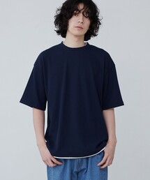 ワッフルフェイクレイヤードTシャツ
