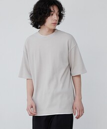ワッフルフェイクレイヤードTシャツ