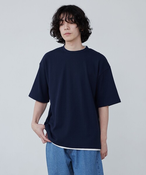 セール】ワッフルフェイクレイヤードTシャツ（Tシャツ