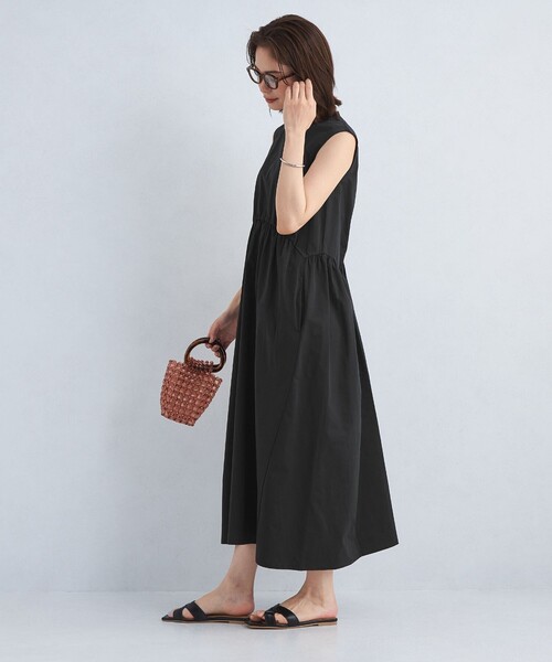 green label relaxing（グリーンレーベルリラクシング）の「ライトメモリー ワンピース（ワンピース・レディース・ブラック/オリーブ/ライトグレー・FREE）」の7枚目の写真