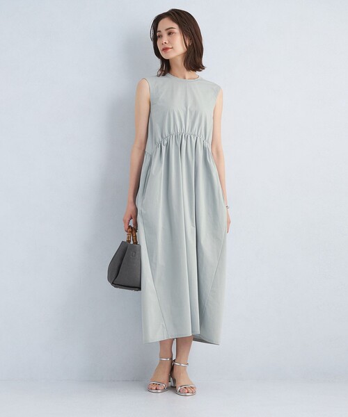 green label relaxing（グリーンレーベルリラクシング）の「ライトメモリー ワンピース（ワンピース・レディース・ブラック/オリーブ/ライトグレー・FREE）」の9枚目の写真