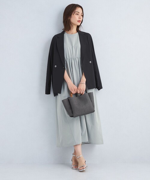 green label relaxing（グリーンレーベルリラクシング）の「ライトメモリー ワンピース（ワンピース・レディース・ブラック/オリーブ/ライトグレー・FREE）」の11枚目の写真