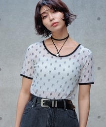 PAGEBOY | <高畠百加着用アイテム>モノグラムシアーT(Tシャツ/カットソー)