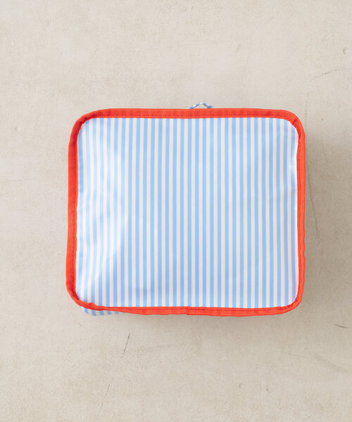 BIRTHDAY BAR(バースデイバー)の「PVCストライプ アメニティポーチ(トラベルグッズ・レディース・グレー/ブルー/アイボリー/ネイビー・フリー/0)」の22枚目の写真