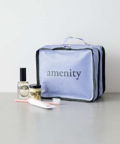 PVCストライプ アメニティポーチ（トラベルグッズ）｜BIRTHDAY BAR