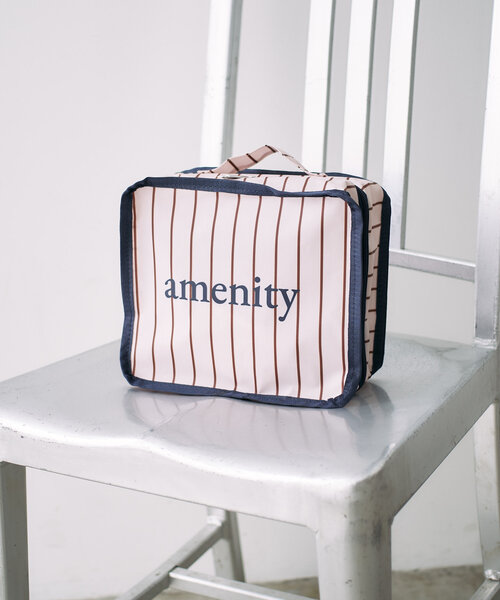 BIRTHDAY BAR（バースデイバー）の「PVCストライプ アメニティポーチ
