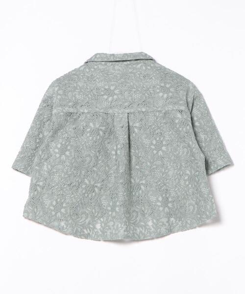 RAGEBLUE（レイジブルー）の「レースショートシャツ（シャツ/ブラウス・レディース・オフホワイト/グリーン/ブラック・FREE）」の4枚目の写真