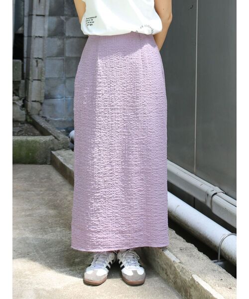 Ungrid（アングリッド）の「アイライン楊柳スカート（スカート・レディース・ブラック/オフホワイト/パープル・FREE）」の22枚目の写真