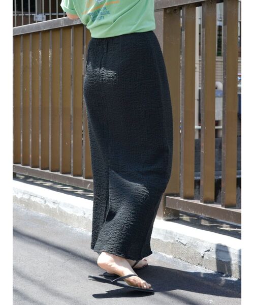 Ungrid（アングリッド）の「アイライン楊柳スカート（スカート・レディース・ブラック/オフホワイト/パープル・FREE）」の16枚目の写真