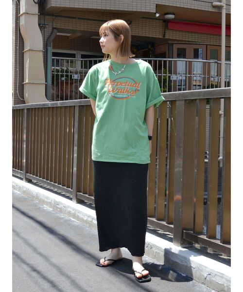 Ungrid（アングリッド）の「アイライン楊柳スカート（スカート・レディース・ブラック/オフホワイト/パープル・FREE）」の19枚目の写真