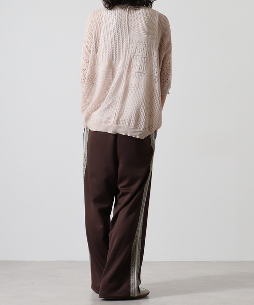 Naive magic（ナイーブマジック）の「NAIVEMAGIC 麻タッチニット 切替ドルマンクルー（ニット/セーター・メンズ・ブラック/アイボリー/チャコールグレー・M/L）」の20枚目の写真