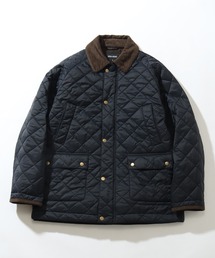 【LYLE&SCOTT/ライルアンドスコット】衿コーディロイ ダイヤキルティング ジャケット