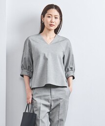 UNITED ARROWS | Vネック パフスリーブ ブラウス OX(シャツ/ブラウス)