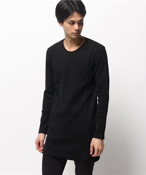 Lui's（ルイス）の「Lui's(ルイス) ロングハニカムカットソー(サーマル）（Tシャツ/カットソー・メンズ・ホワイト/ブラック/ネイビー・SMALL/MEDIUM）」の3枚目の写真