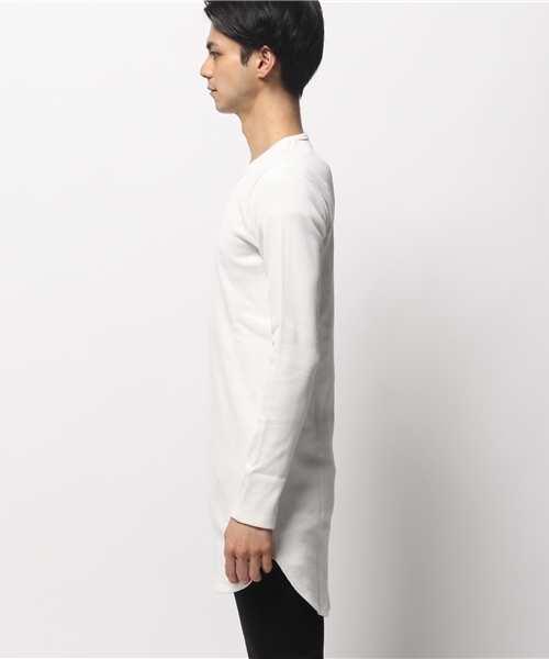 Lui's（ルイス）の「Lui's(ルイス) ロングハニカムカットソー(サーマル）（Tシャツ/カットソー・メンズ・ホワイト/ブラック/ネイビー・SMALL/MEDIUM）」の7枚目の写真
