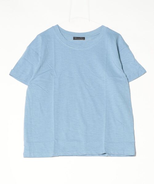 atONE(アットワン)の「オーバーサイズUネックTee(Tシャツ/カットソー・レディース・ネイビー/ブラック/ベージュ/カーキ/オフホワイト/ブルー系その他2/パープル系その他2/ピンク系その他3/ピンク系その他4/ブルー系その他/パープル系その他/モカ・L/M)」の15枚目の写真