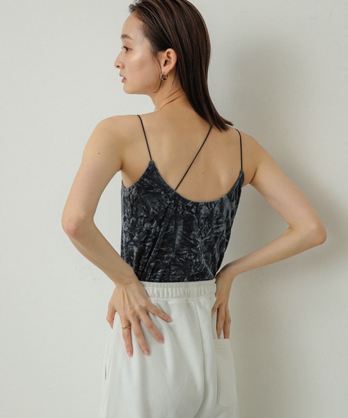 SENSE OF PLACE by URBAN RESEARCH（センスオブプレイスバイアーバンリサーチ）の「『サイズ展開あり』ベロアカップツキキャミソール（キャミソール・レディース・ピンク/グレー/ブラウン・ONE/S）」の11枚目の写真