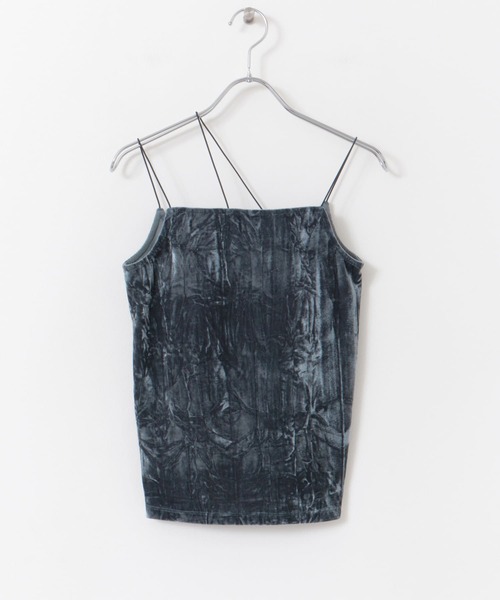 セール】『サイズ展開あり』ベロアカップツキキャミソール