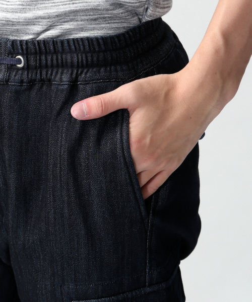 ABAHOUSE（アバハウス）の「ジョグデニムリブカーゴパンツ（カーゴパンツ・メンズ・インディゴブルー/チャコールグレー・2/3/1）」の6枚目の写真
