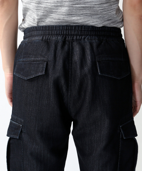ABAHOUSE（アバハウス）の「ジョグデニムリブカーゴパンツ（カーゴパンツ・メンズ・インディゴブルー/チャコールグレー・2/3/1）」の7枚目の写真
