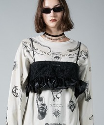 PRANK PROJECT | フェザーペプラムビスチェ / Feather Peplum Bustier(ベスト)