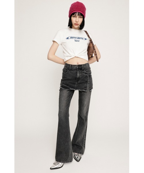 パンツ OVERDYE JW LAYERED FLARE PT-BE SLY（スライ）の「OVERDYE JW LAYERED FLARE PT-BE オーバーダイ