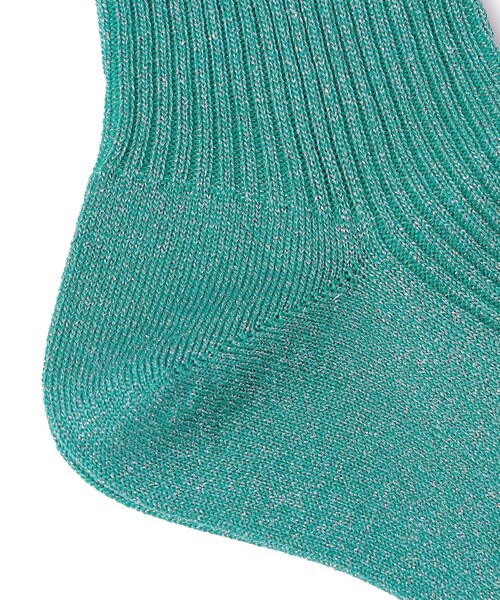 Piedi Nudi(ピエディヌーディ)の「Piedi Nudi:グリッター リブ ソックス(ソックス/靴下・レディース・ゴールド/ライトブルー/シルバー・ONE SIZE)」の5枚目の写真