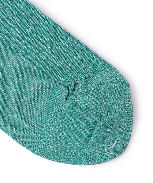 Piedi Nudi(ピエディヌーディ)の「Piedi Nudi:グリッター リブ ソックス(ソックス/靴下・レディース・ゴールド/ライトブルー/シルバー・ONE SIZE)」の6枚目の写真