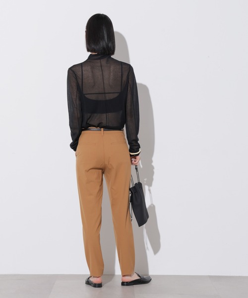 Apo(s)ture（アポスチャー）の「OLIVIA-001/ＴＲスリムパンツ（スラックス・レディース・グレー/ブラック/ブラウン/ベージュ・XS/S/M/L/XL）」の9枚目の写真