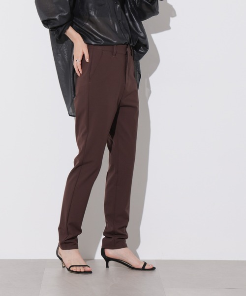 Apo(s)ture（アポスチャー）の「OLIVIA-001/ＴＲスリムパンツ（スラックス・レディース・グレー/ブラック/ブラウン/ベージュ・XS/S/M/L/XL）」の12枚目の写真